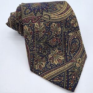 John Comfort Nordstrom Tie Necktie Mens Floral Paisley Handmade London England